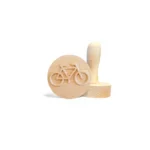 Koekstempel met fiets