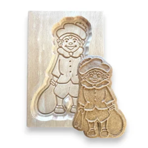 Speculaasplank Pieterbaas met koekje