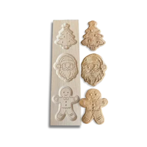 Speculaasplank kerstfeest met speculaasjes erbij